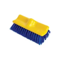 10 floor scrub, plastic block, bi level, polypropylene fill