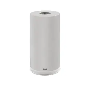 Metallic open top satin stainless steel